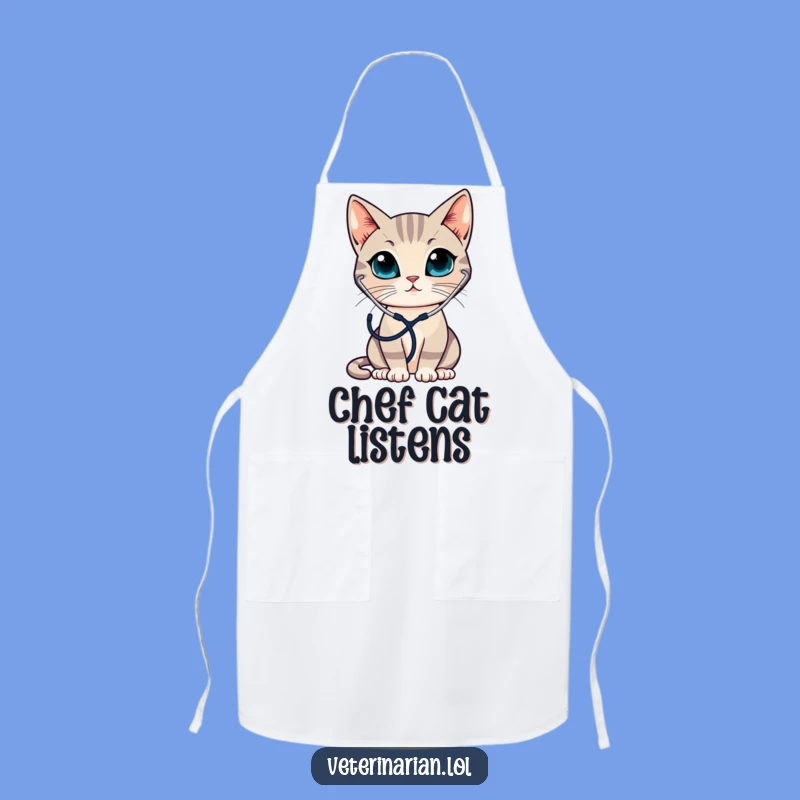 Funny Cat Physician Apron - Kitchen Medical Humor Gift