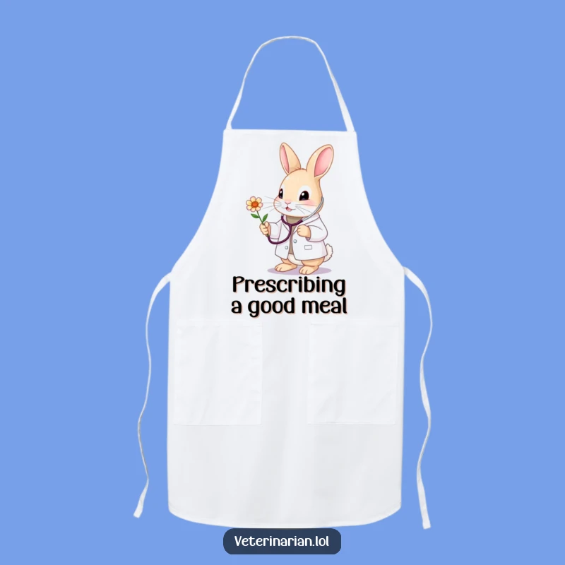 Funny Bunny Vet Apron: Cook with Care and Adorable Charm