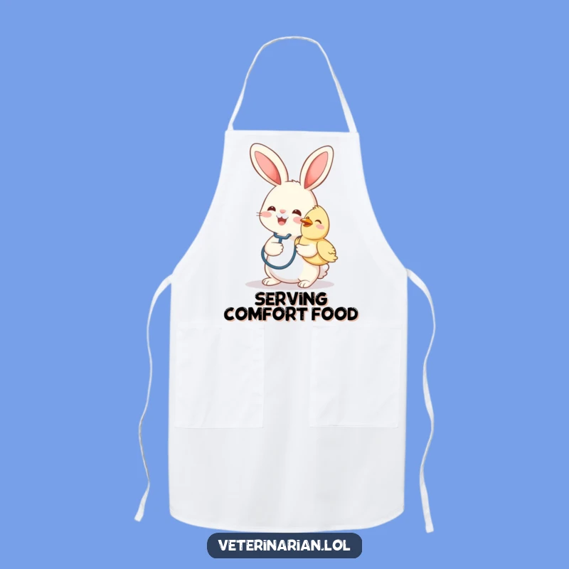 Funny Bunny Vet Apron: Cook with Compassion and Animal-Loving Humor