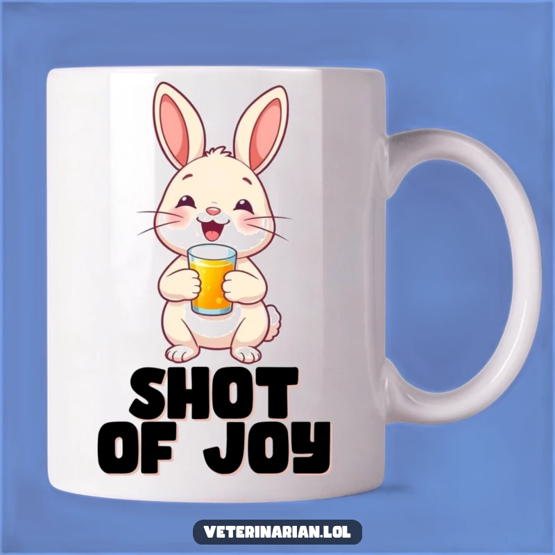 Funny Bunny Nurse Shot Mug - Proud Rabbit Humor, Perfect Gift