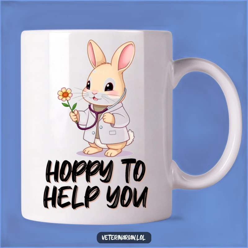Funny Bunny Vet Mug: Adorable Doctor Gift for Animal Lovers