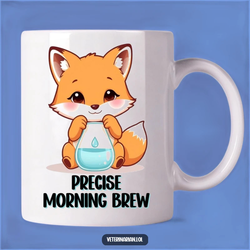 Funny Fox Scientist Mug: Playful Experimenter, Perfect Funny Gift!