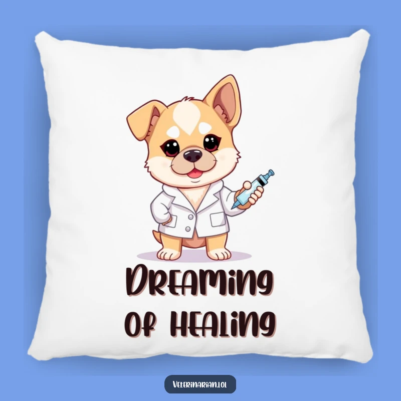 Funny Brave Dog Vet Pillow: Add Comfort and Courage to Your Decor