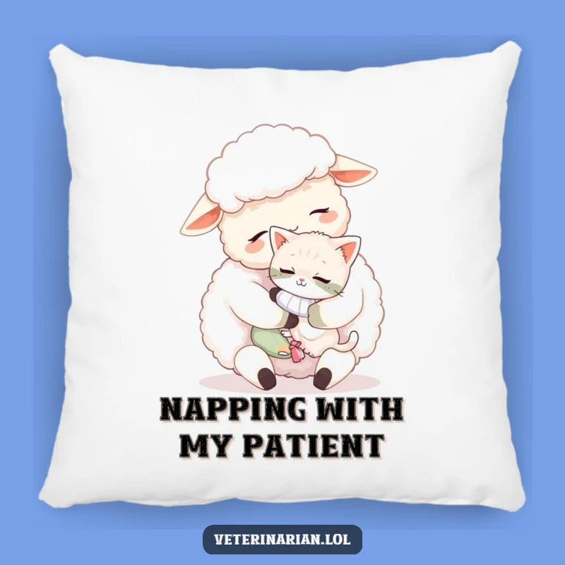 Funny Sheep Kitten Pillow: Soft & Sweet Cushion, Cozy Gift