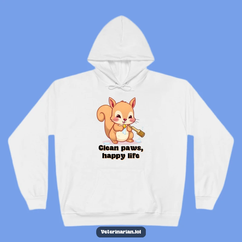 Funny Squirrel Hoodie: Cozy Warmth with a Side of Hilarious Hygiene