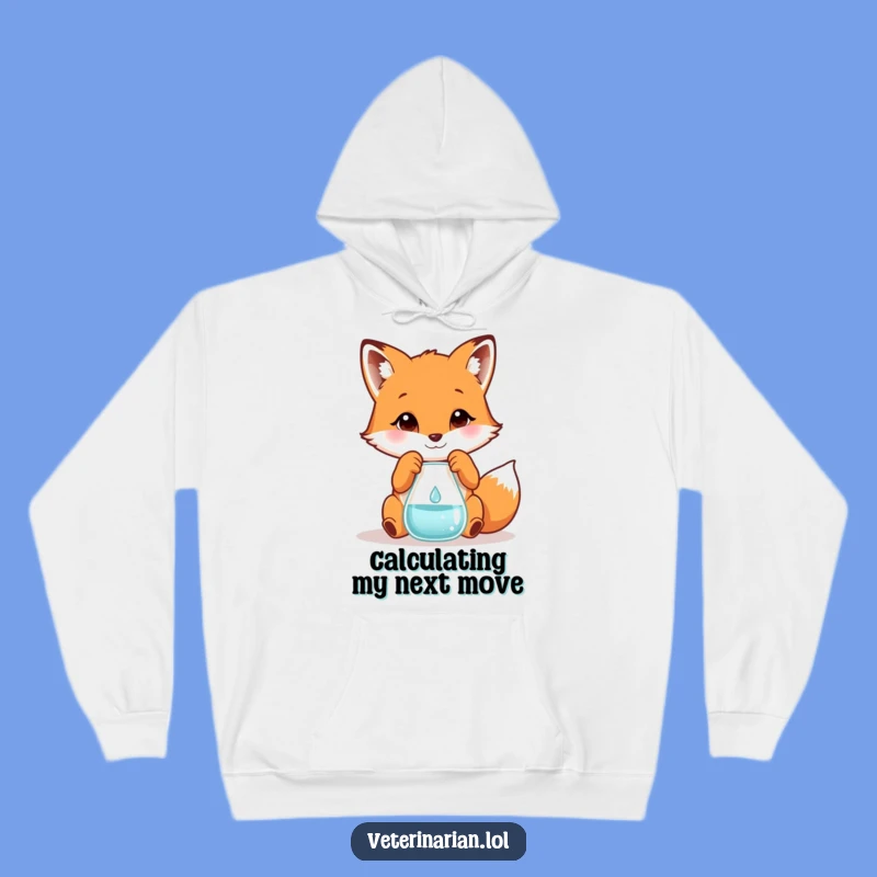 Funny Fox Scientist Hoodie: Cozy Up With Playful Lab Humor!
