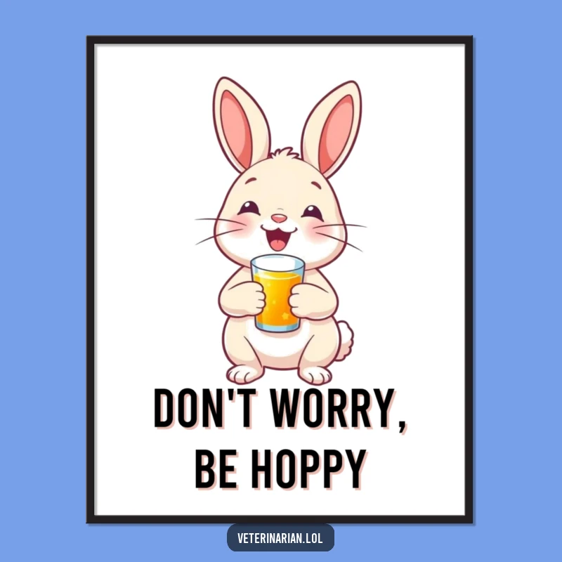 Free Printable Bunny Doctor Art - Proud Funny Downloadable Decor