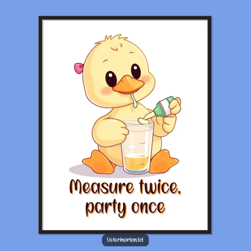 Free Printable Wall Art: Funny Duck Doctor, Hilarious Downloadable Decor!