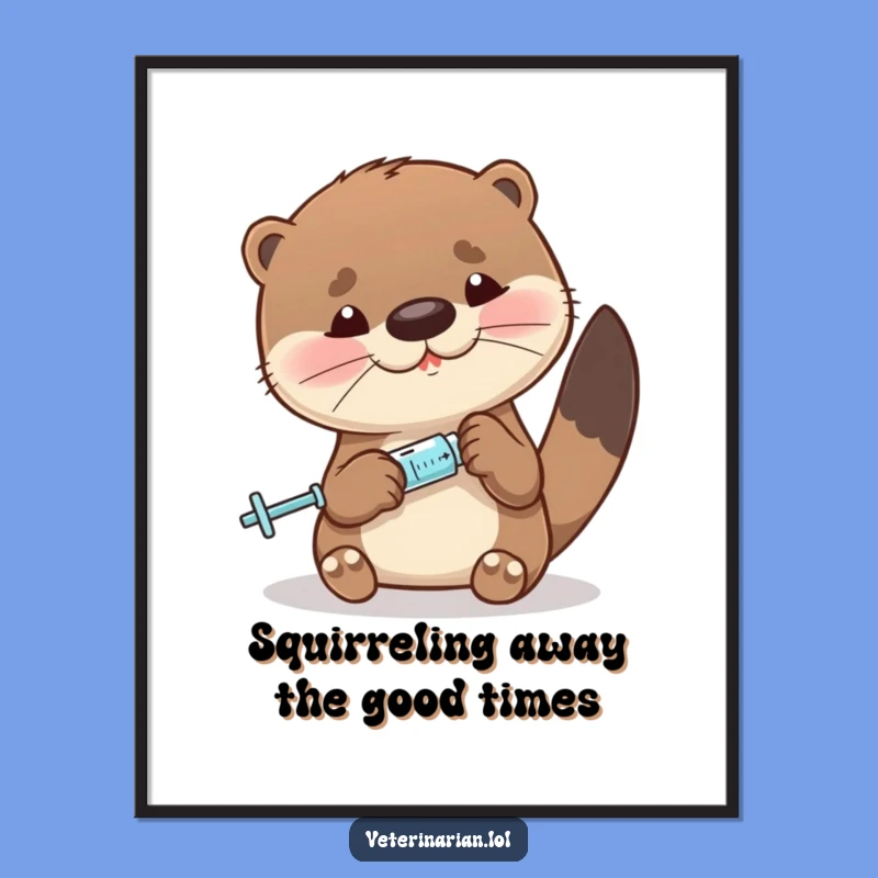 Funny Free Printable Wall Art: Otter's Precise Potion, Humorous Downloadable Decor