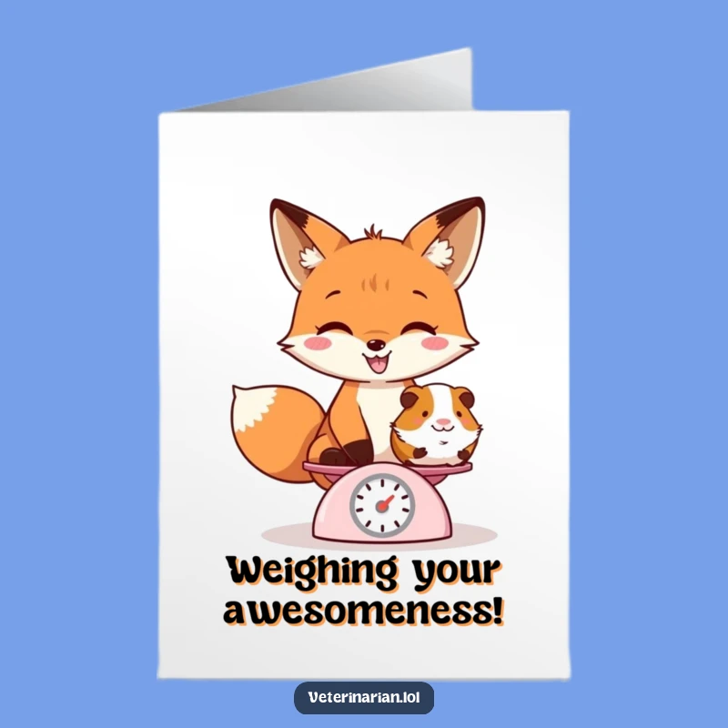 Free Printable Funny Fox Birthday Card - Playful Downloadable Gift for Animal Lovers!