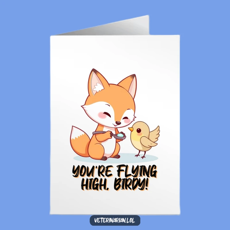 Free Printable Congrats Card: Fox's Helpful Dose - Funny Downloadable Gift