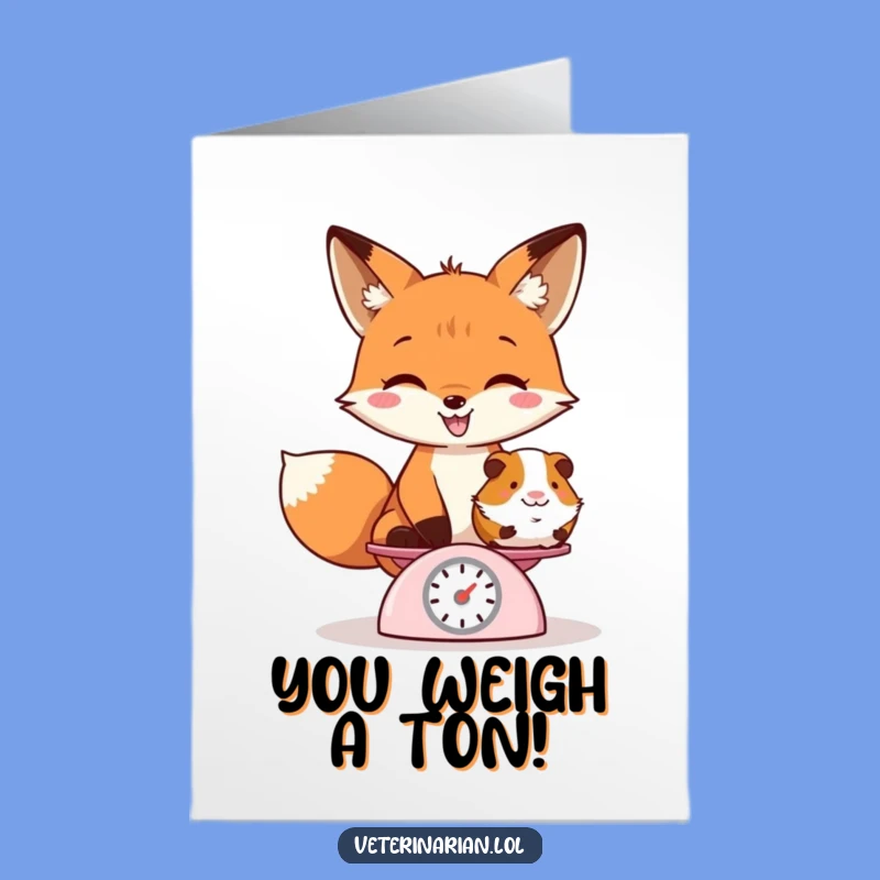 Free Printable Funny Fox Congrats Card - Playful Downloadable Greeting for Success!