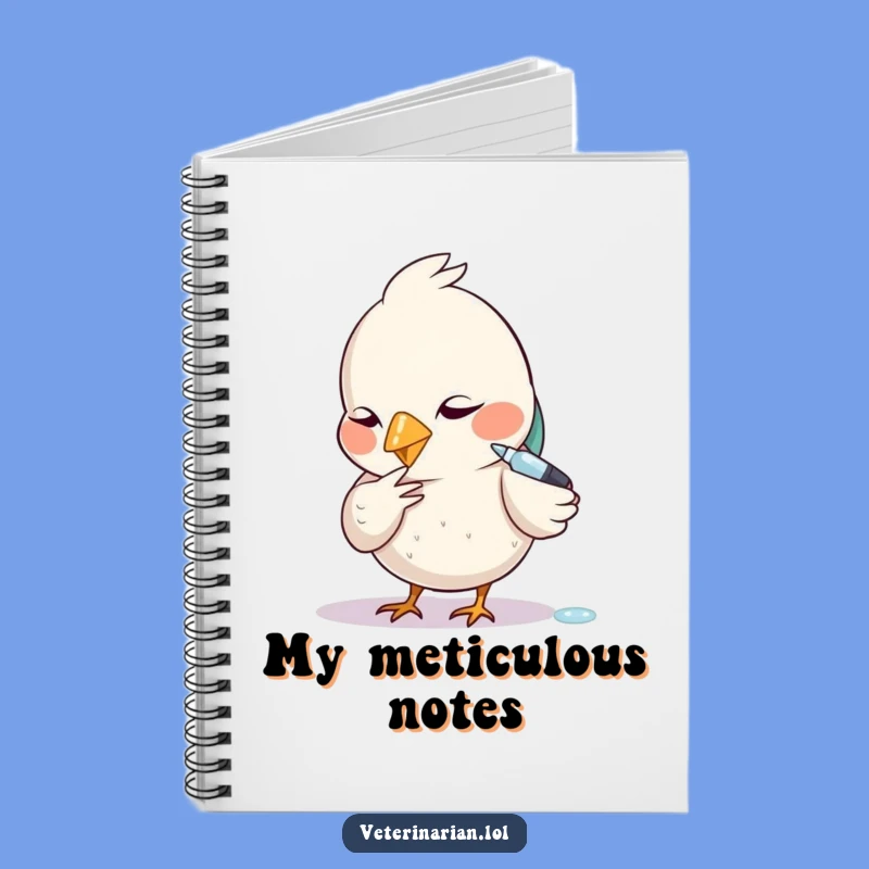 Funny Diligent Bird Dropper Notebook - Journal Your Focused Thoughts Gift