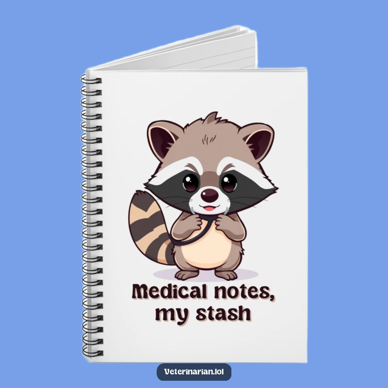 Funny Raccoon Doctor Notebook: Journal Your Focus with Dedication