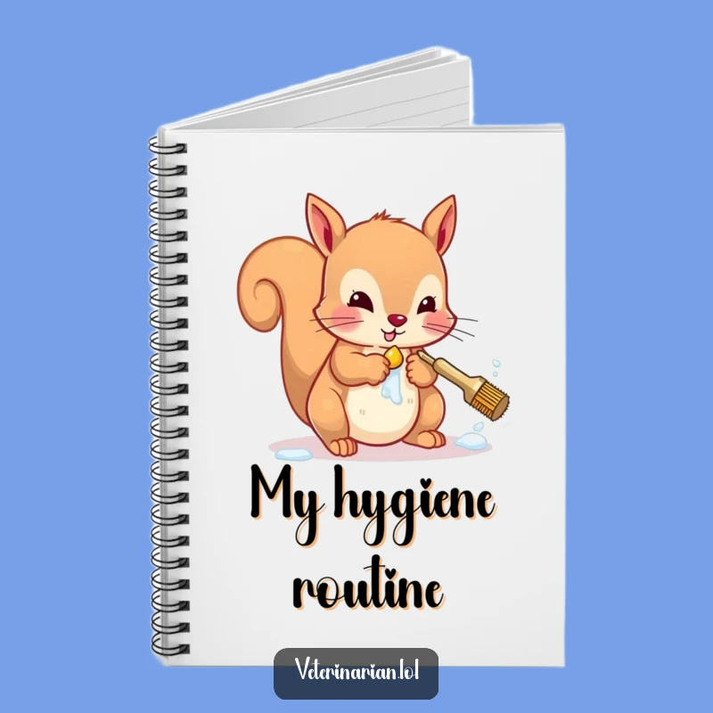 Funny Squirrel Notebook: Jot Down Notes with Hilarious Hygiene Focus