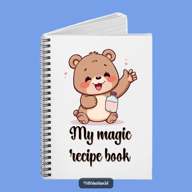 Funny Relief Bear Potion Notebook - Jot Down Laughs and Ideas