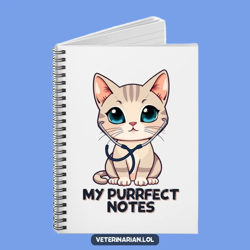 Funny Cat Doctor Notebook - Jot Down Purrfect Notes Gift