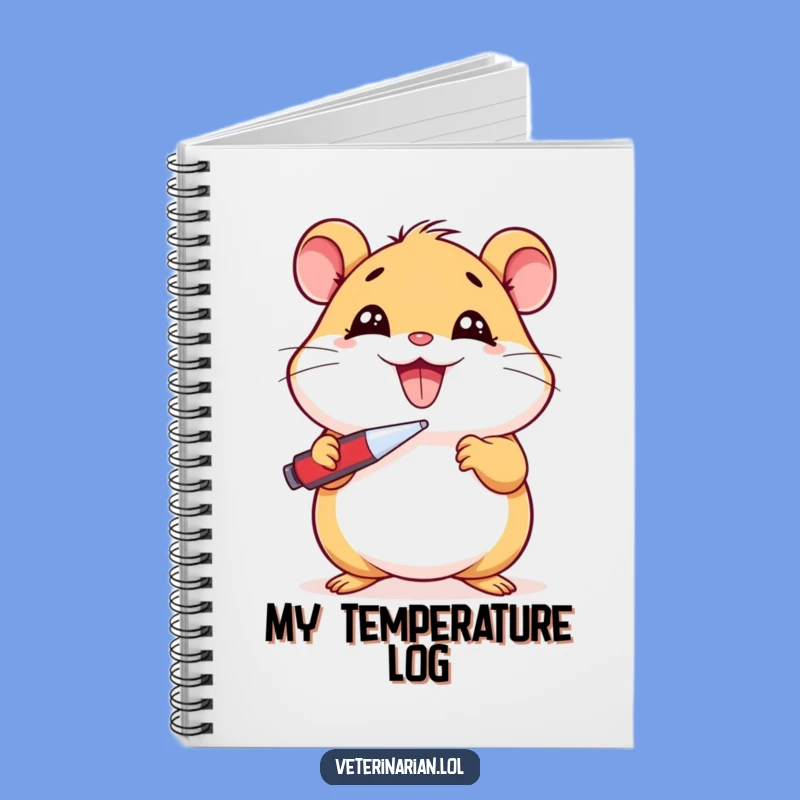 Funny Hamster Sick Notes Notebook: Cheerful Hamster Fever Journal, Useful Funny Gift