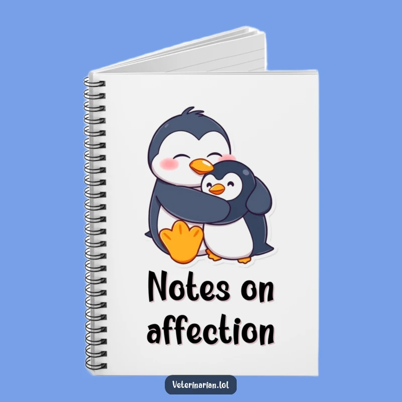 Funny Penguin Hug Notebook: Journal Your Joyful Thoughts