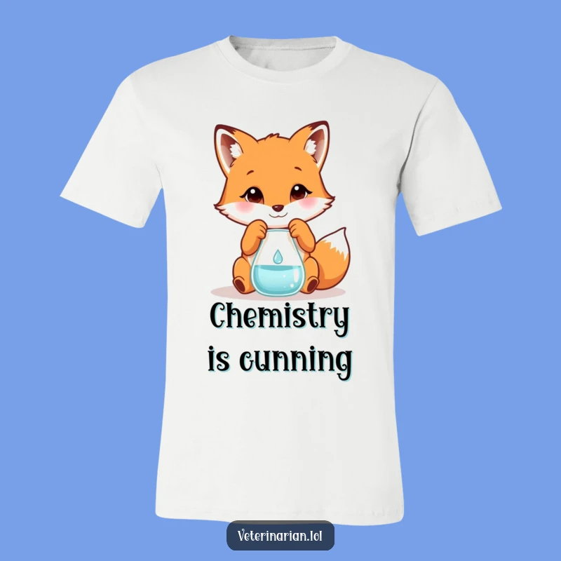 Funny Fox Scientist T-Shirt: Hilarious Lab Experiment Tee for Gift Lovers!