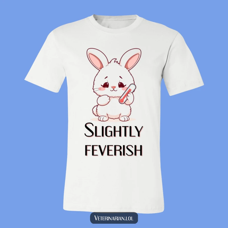 Funny Bunny Thermometer T-Shirt: Wear Your Caring Worries Hilariously!