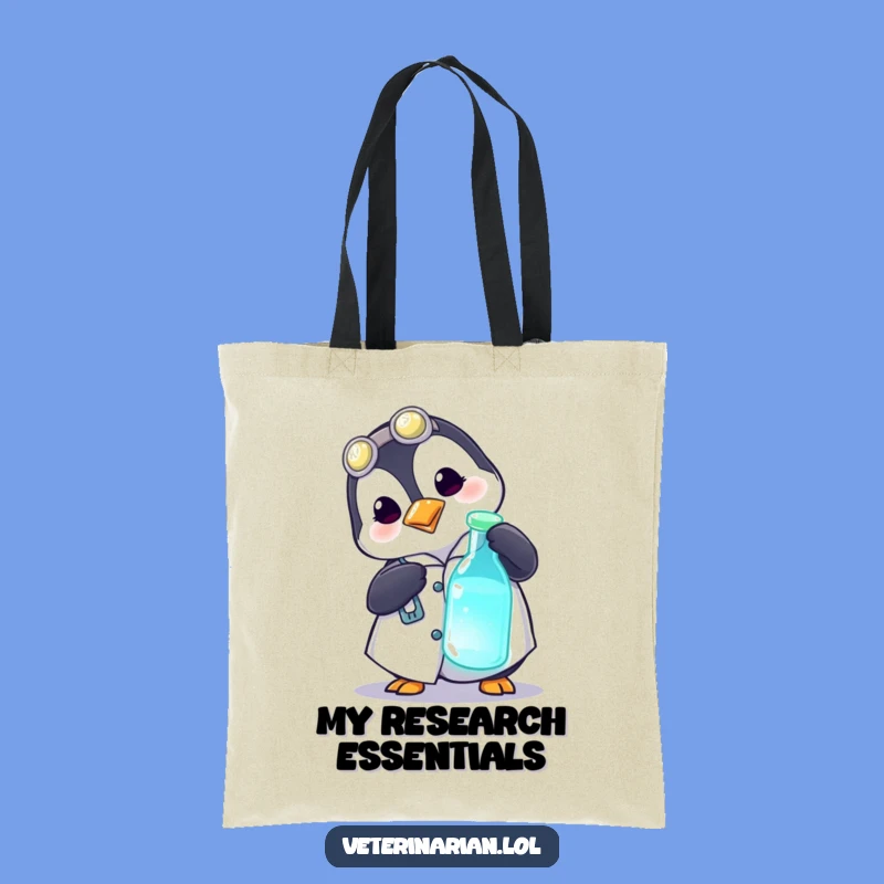 Funny Penguin Doctor Tote Bag - Carry Your Curiosity Gift